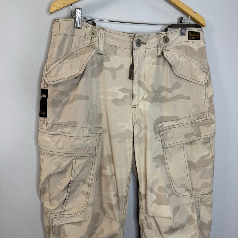G star Sniper Battle Cargo pant Combat Camo Multi Pockets Military Sz 33 - Picture 3 of 16